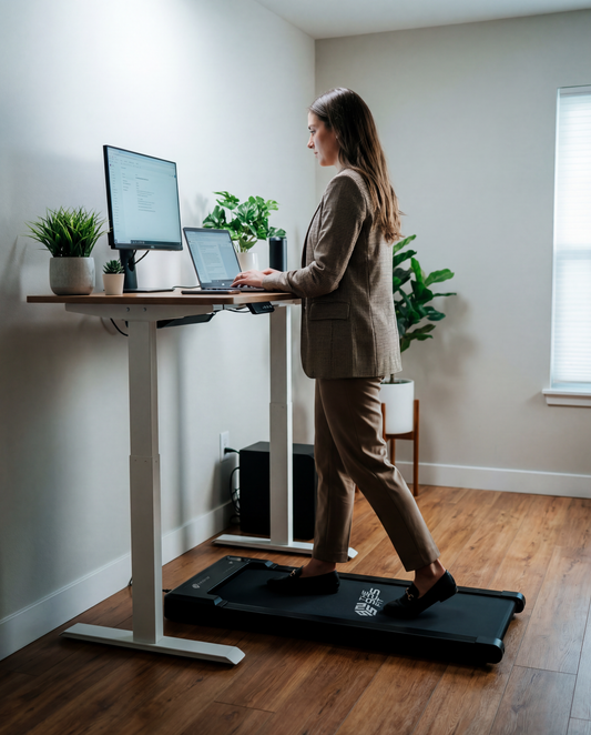 StrideFlex Q20 Walking Pad | Quiet Under Desk Treadmill Ireland | The925Fit