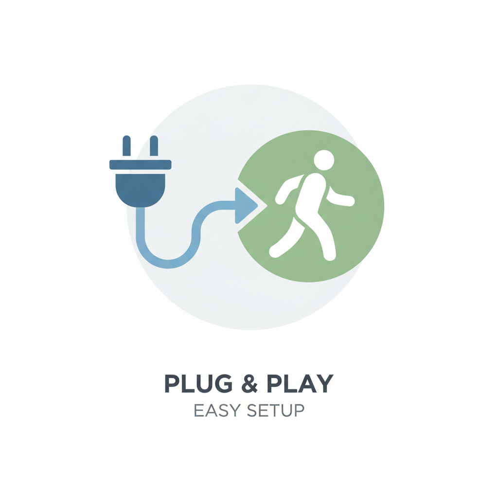 Easy Setup - Plug & Walk